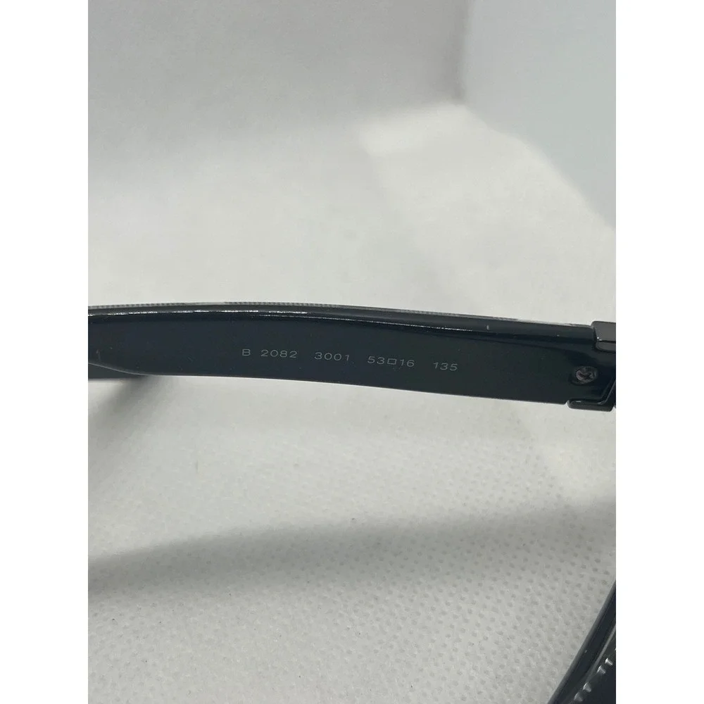 Burberry‎ B 2082 3001 Black Rectangular Eyeglasses Frames Italy 53-16-135